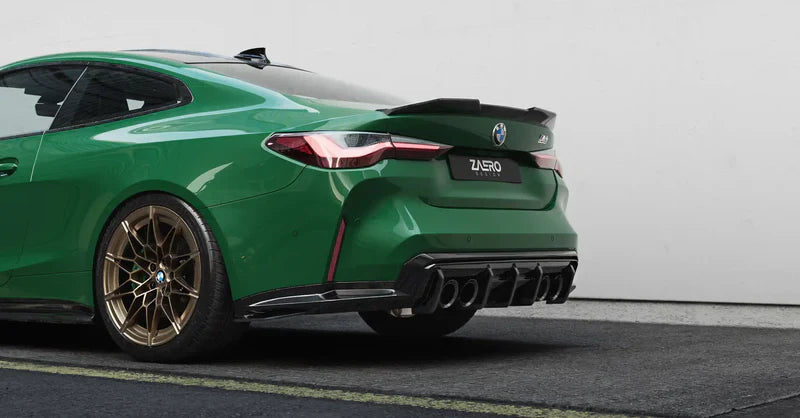 BMW M3 G80 G81 & M4 G82 G83 EVO-S Gloss Black Rear Diffuser by ZAERO (2021+)