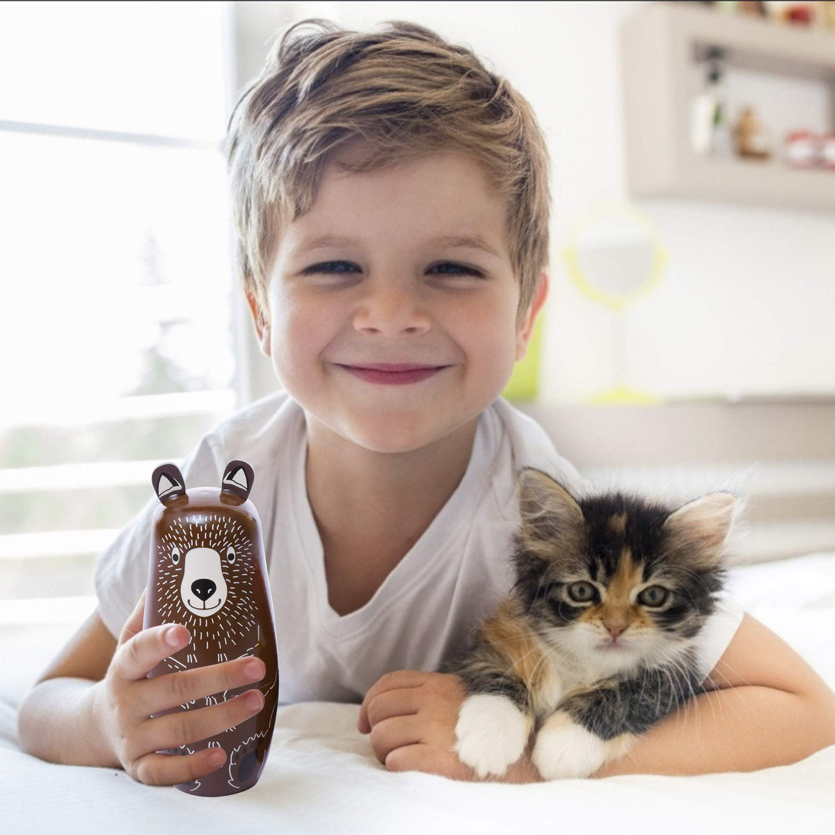 Conzy Russian Nesting Dolls - 5-Piece Animal Matryoshka Set for Kids