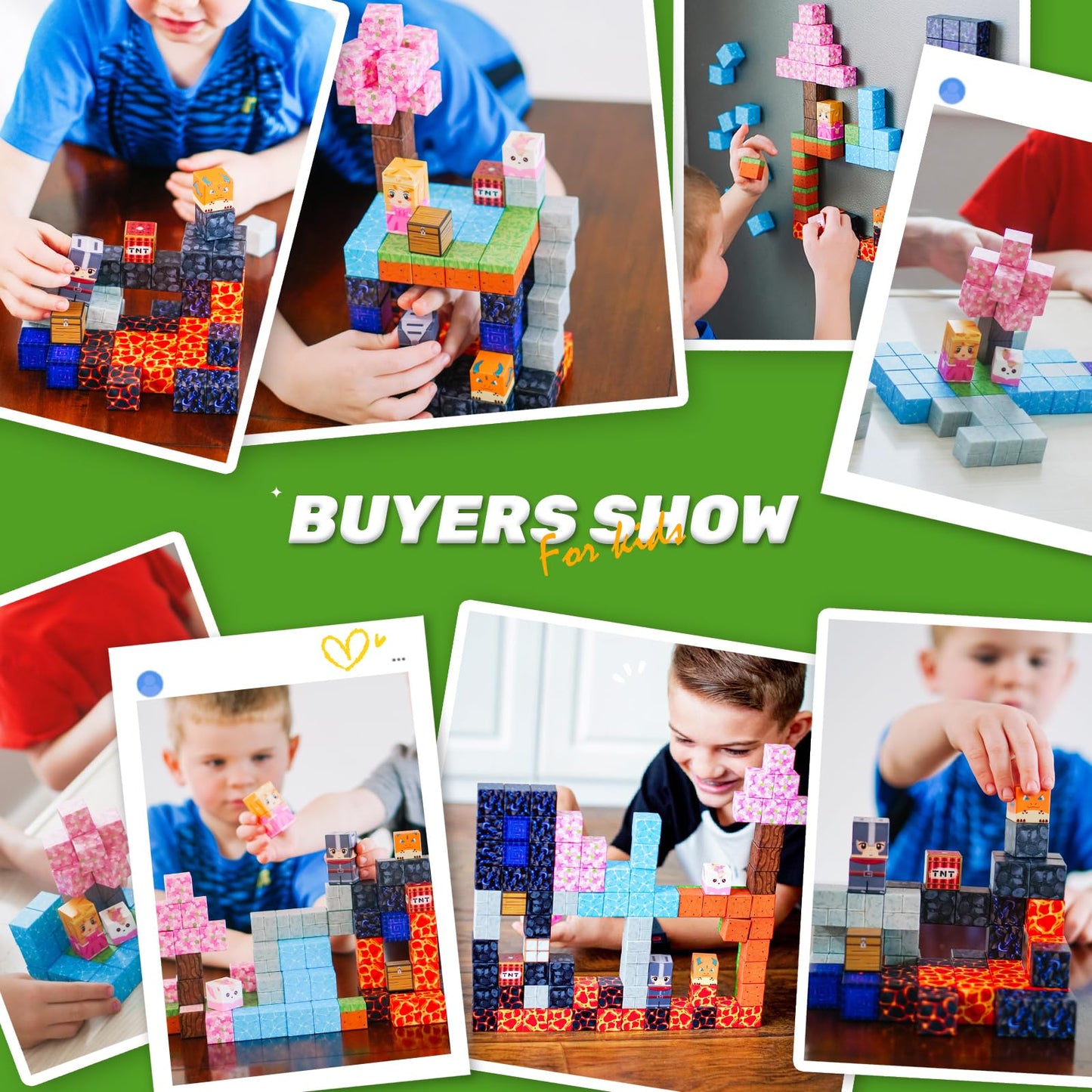 COODOO Magnetic Blocks - 84-Piece Build Mine Magnet World Portal Set | STEM & Creative Play For Kids