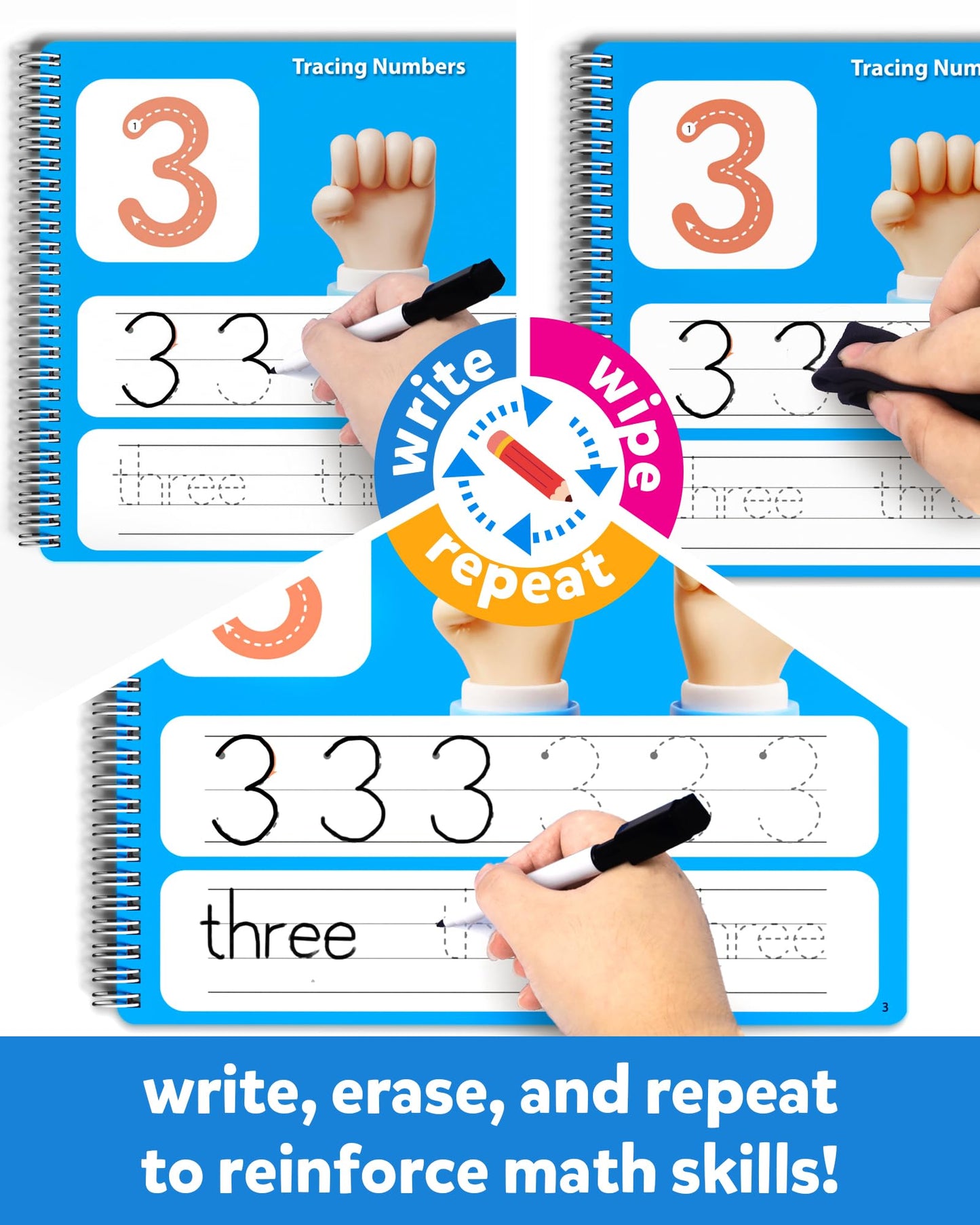 Coogam Math Learning Game for Kids 3-8 | Tracing & Addition Subtraction Workbook