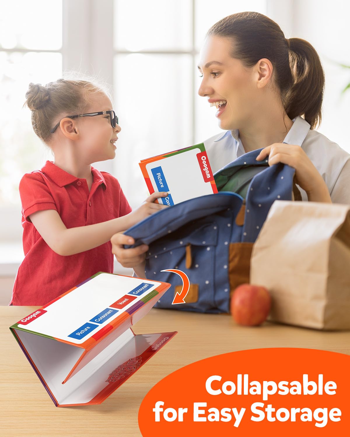 Coogam CVC Word Builder – Magnetic Letter Cards & Flashcards for Preschool Learning