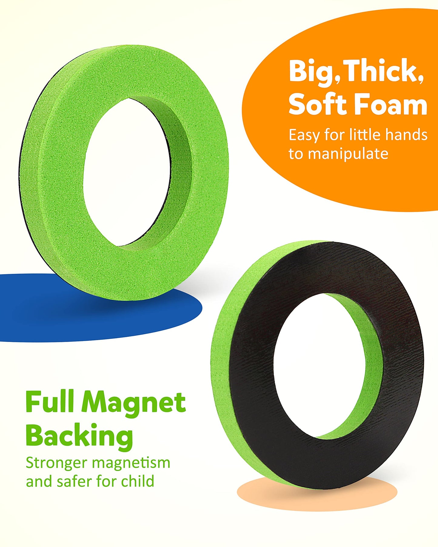 Coogam EVA Magnetic Letters & Numbers — 78-Piece Fridge Magnets for Preschool Learning