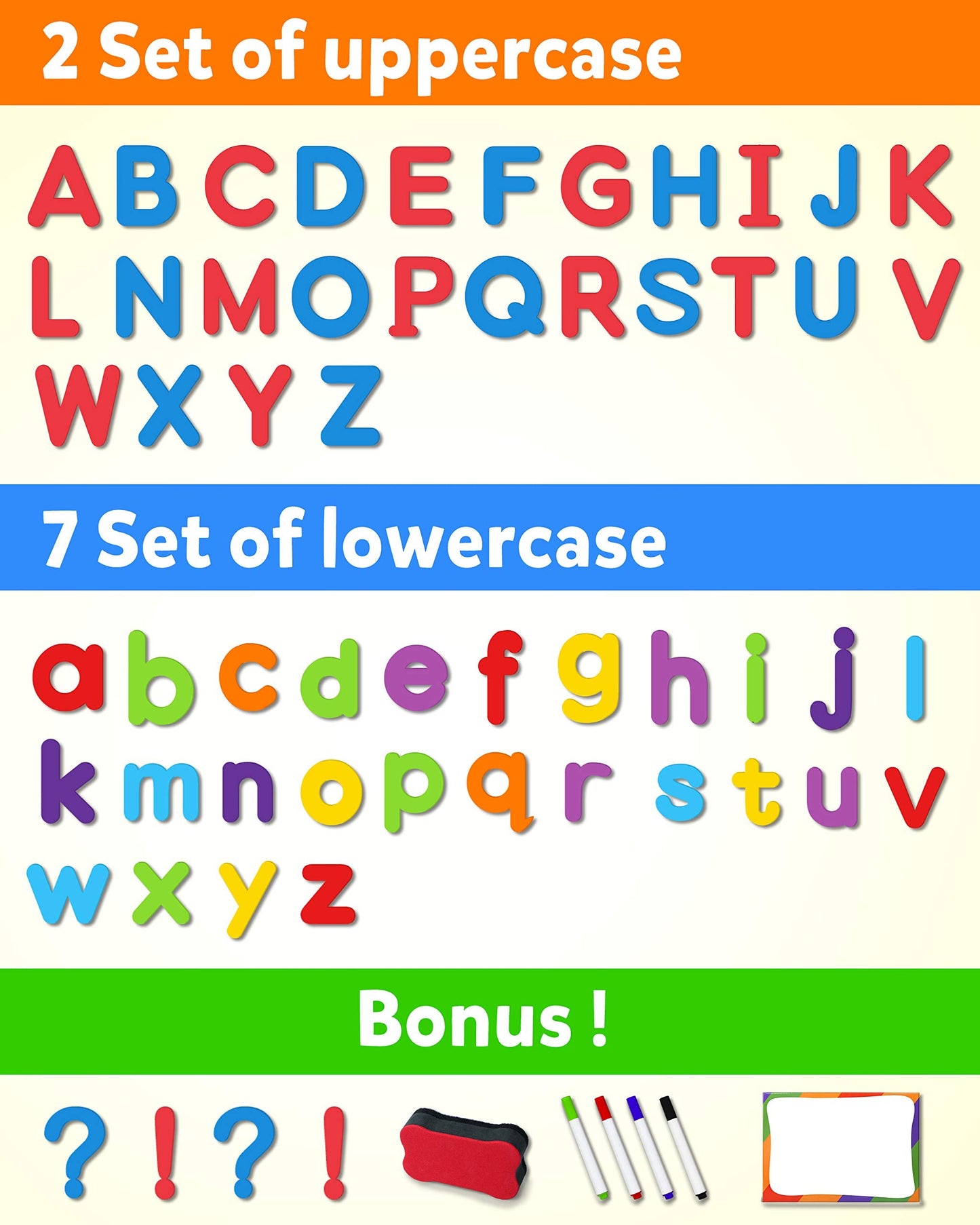 Coogam Magnetic Letters 234 Pcs – Foam Alphabet Set for Classroom & Home
