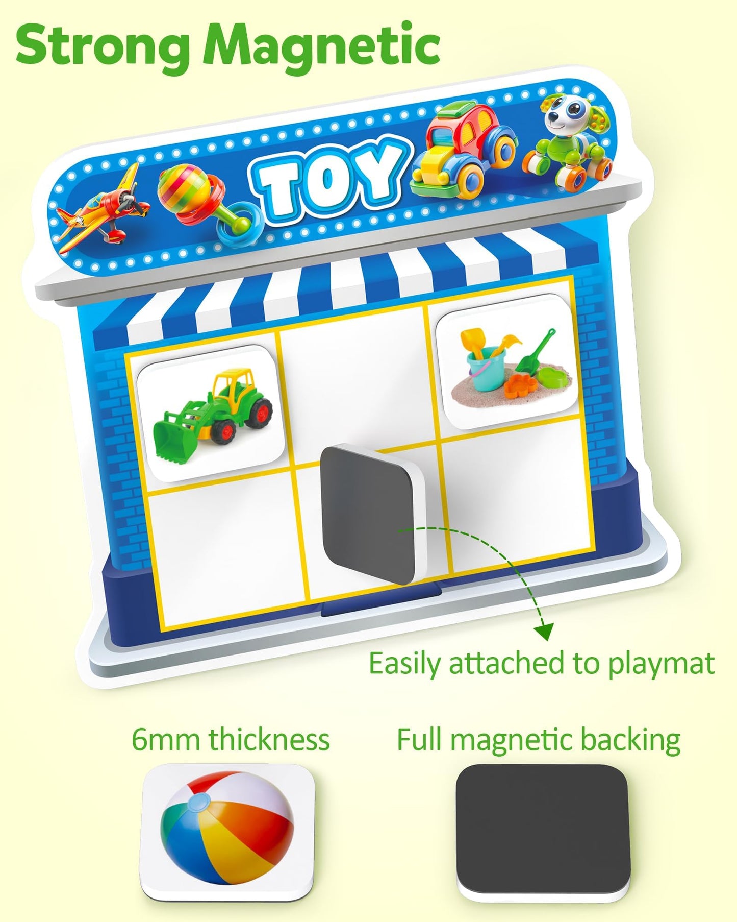 Coogam Magnetic Sorting Toys – Montessori Fridge Magnets, 8 Themes for Toddlers 3-8