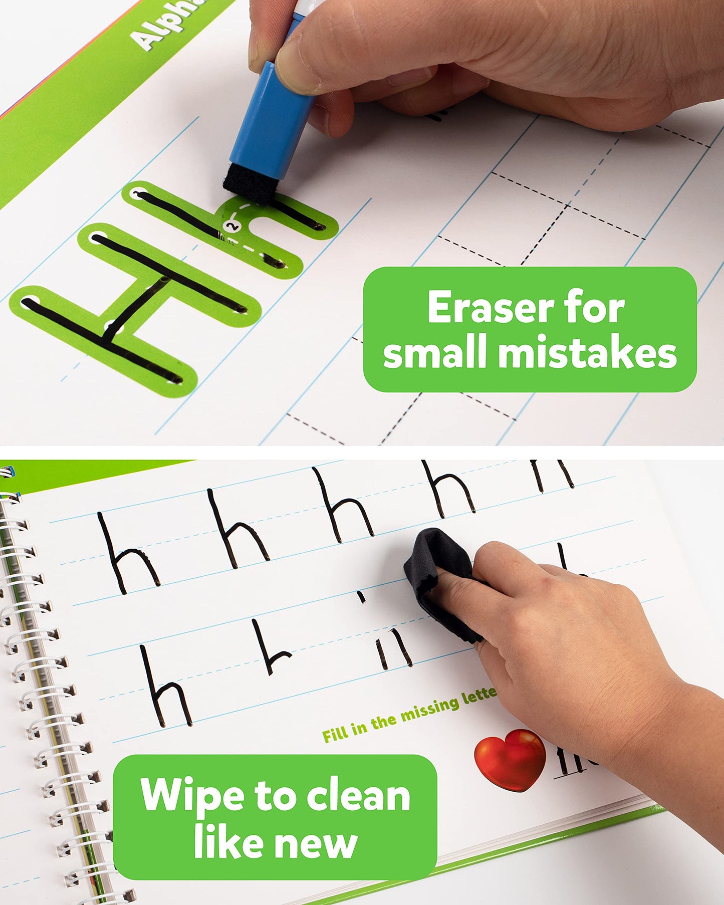 Coogam Learn to Write Workbook – Numbers & Letters Practice for Preschool & Kindergarten