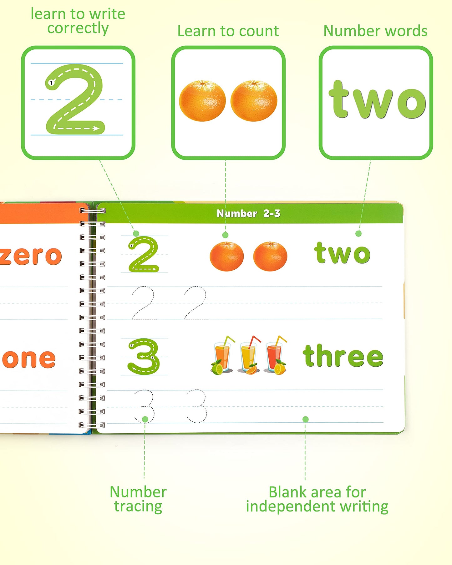 Coogam Learn to Write Workbook – Numbers & Letters Practice for Preschool & Kindergarten
