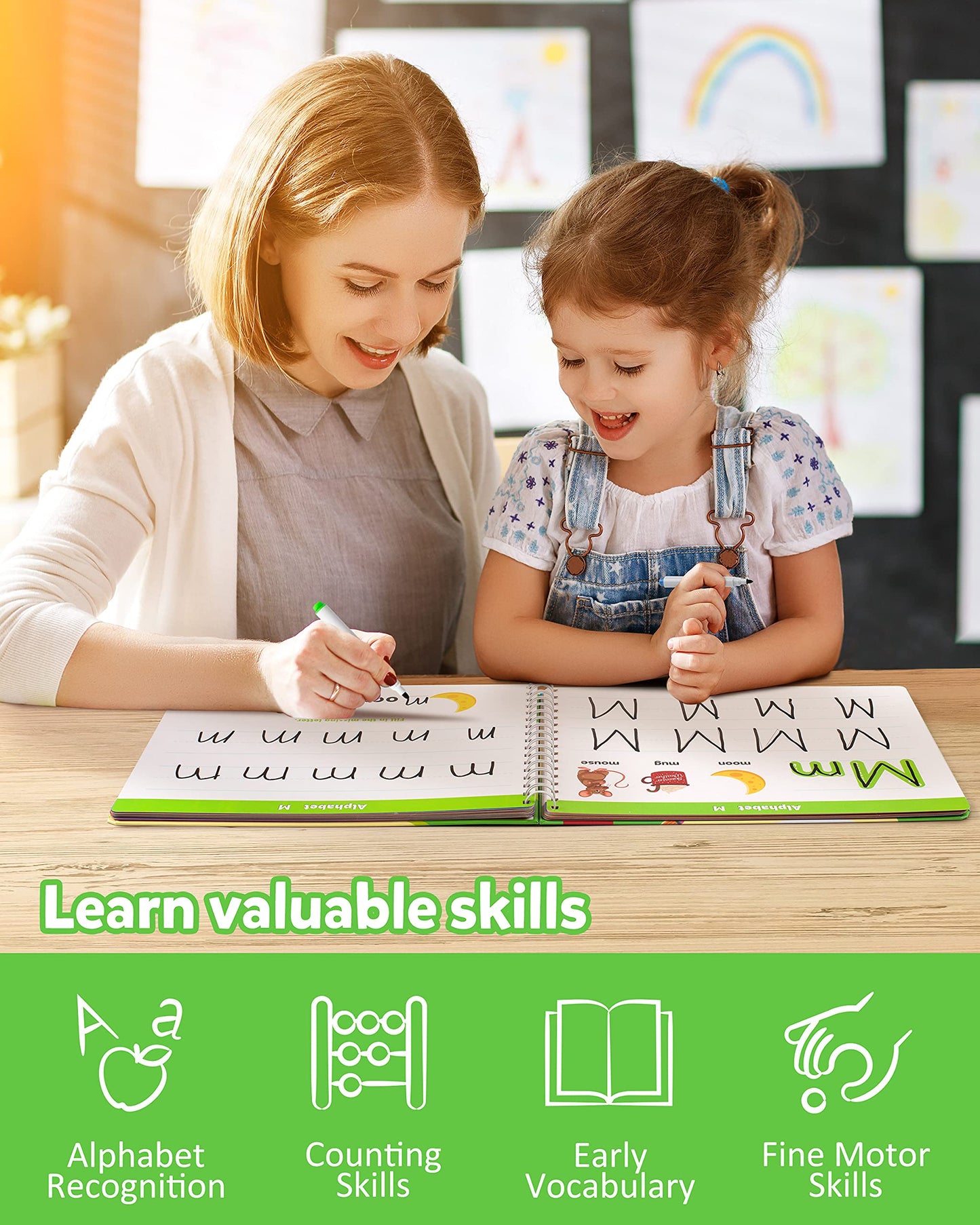 Coogam Learn to Write Workbook – Numbers & Letters Practice for Preschool & Kindergarten