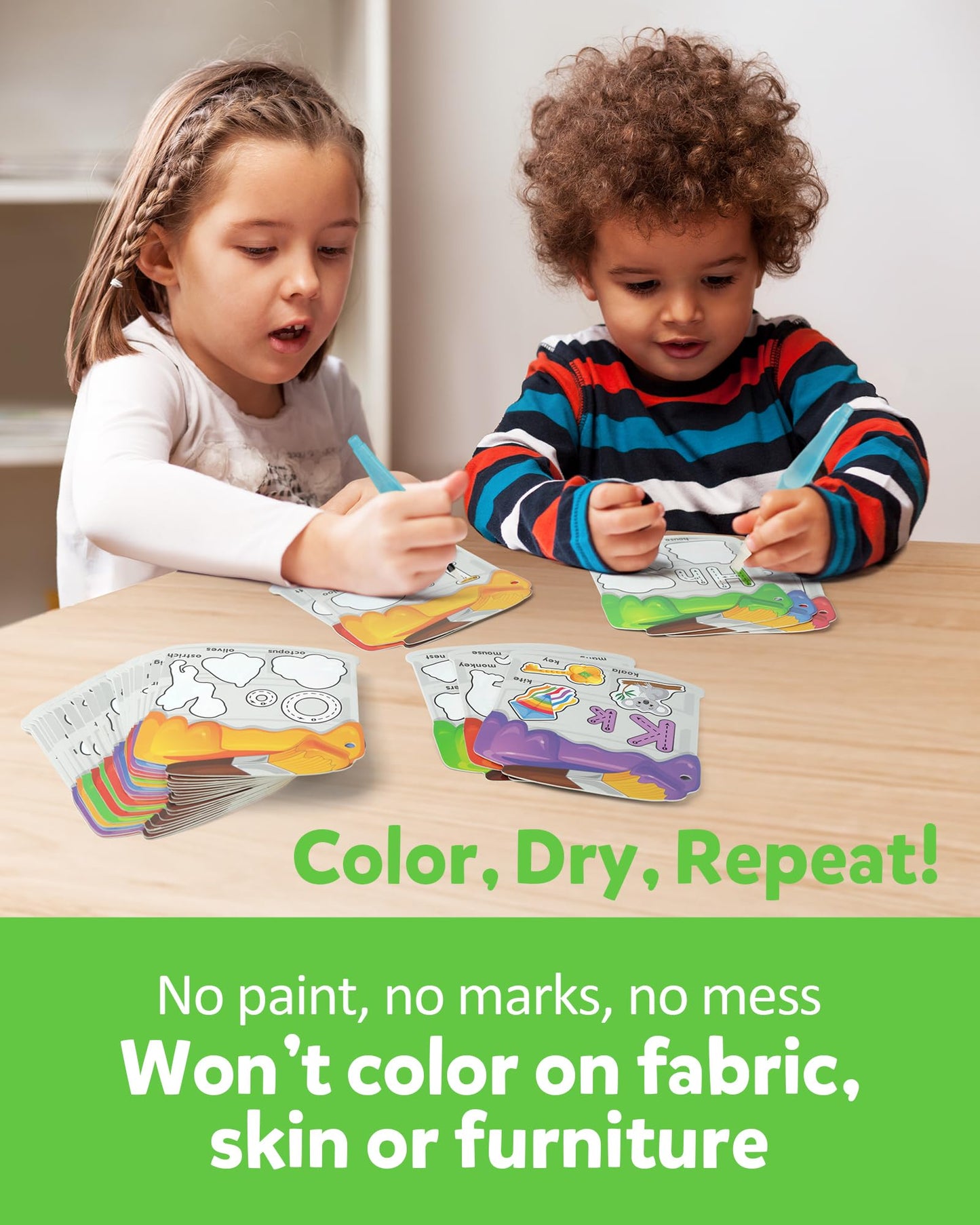 Coogam Water Painting Cards: Alphabet Learning for 3–5 Year Olds