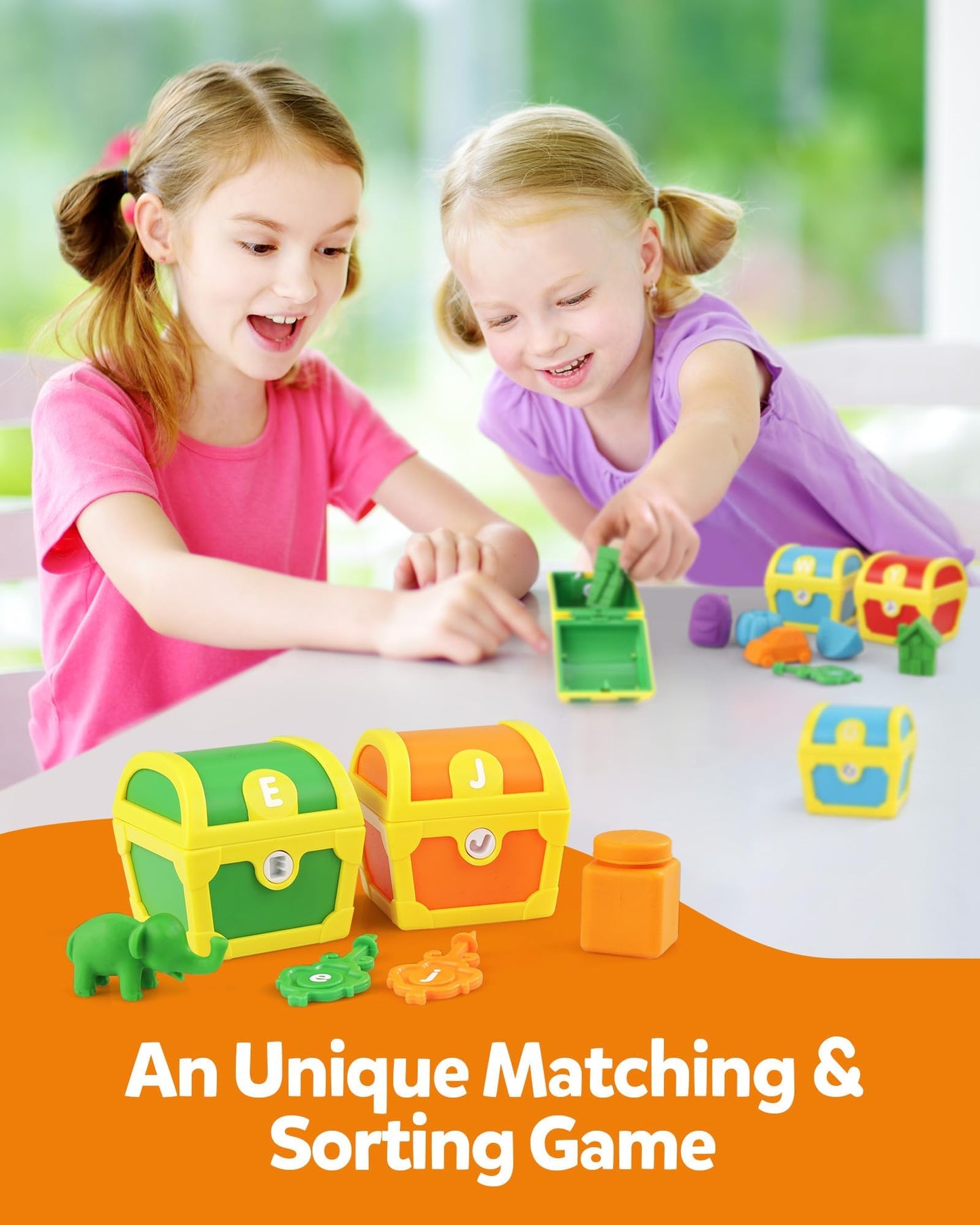 Coogam Alphabet Treasure Locks — ABC Matching & Fine Motor Toy for Toddlers
