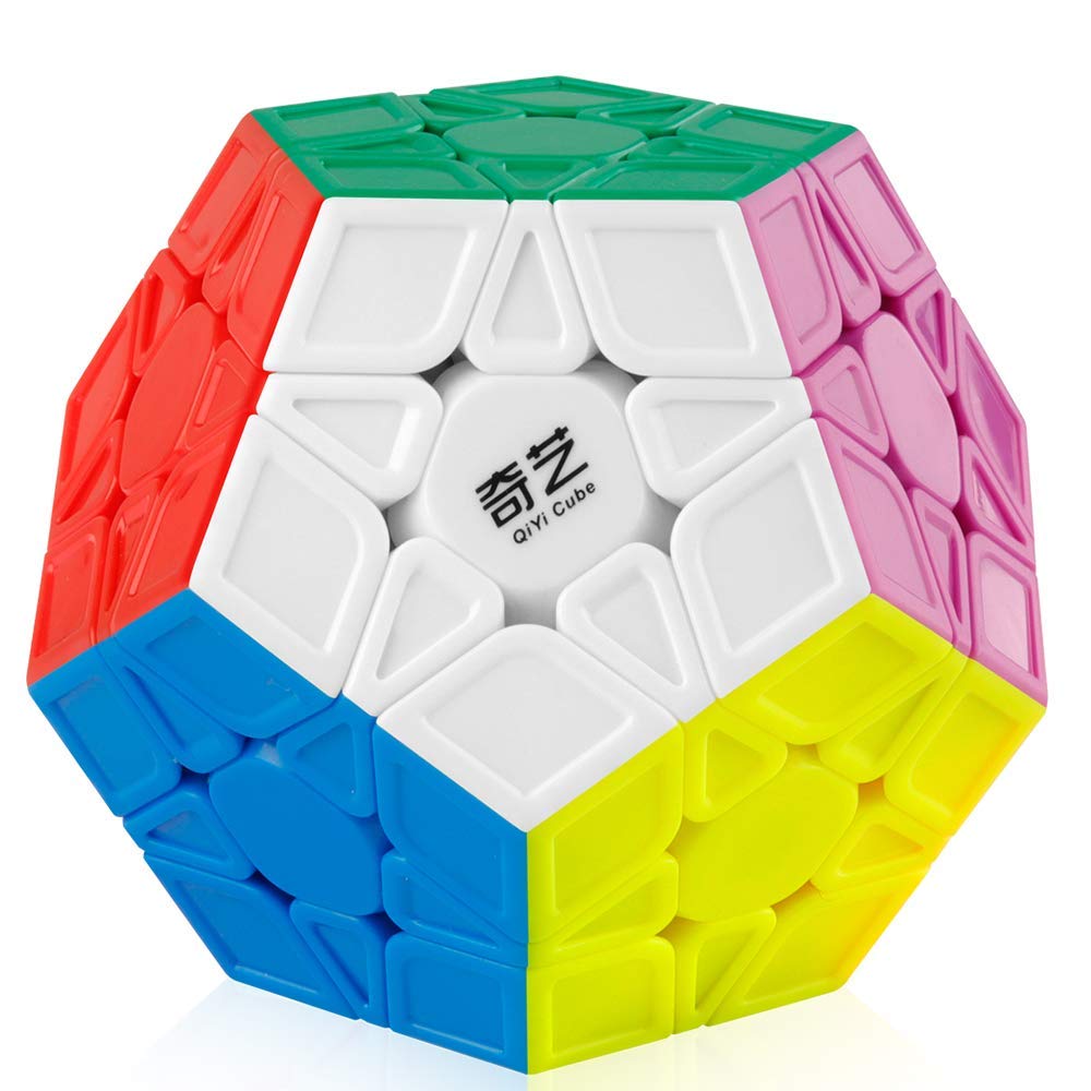 Coogam Qiyi Megaminx Cube – Sculpted Stickerless Pentagonal Dodecahedron Puzzle (Qiheng S Version)