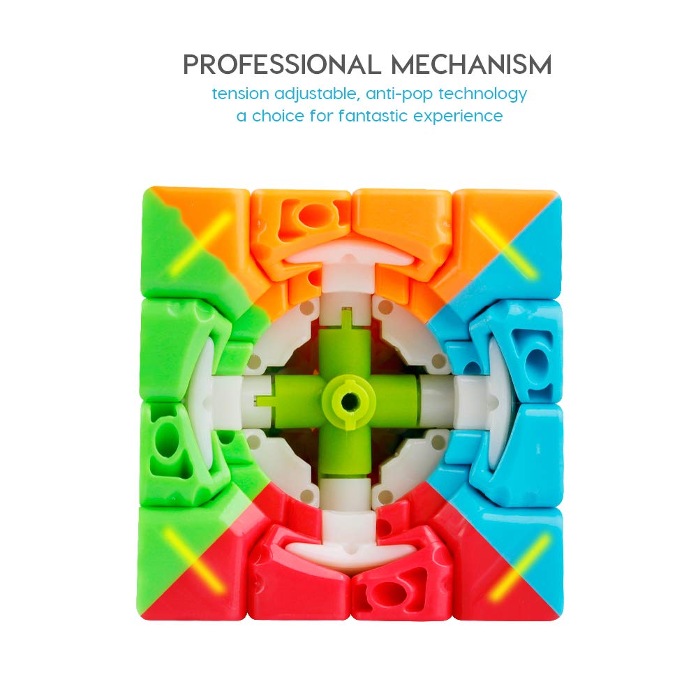 Coogam Qiyi Qiyuan S 4x4 Speed Cube – Stickerless Puzzle Toy (Qiyuan S Version)
