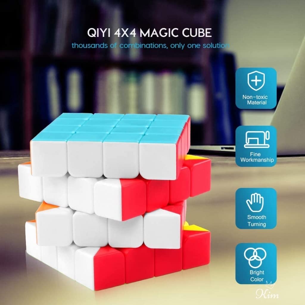 Coogam Qiyi Qiyuan S 4x4 Speed Cube – Stickerless Puzzle Toy (Qiyuan S Version)