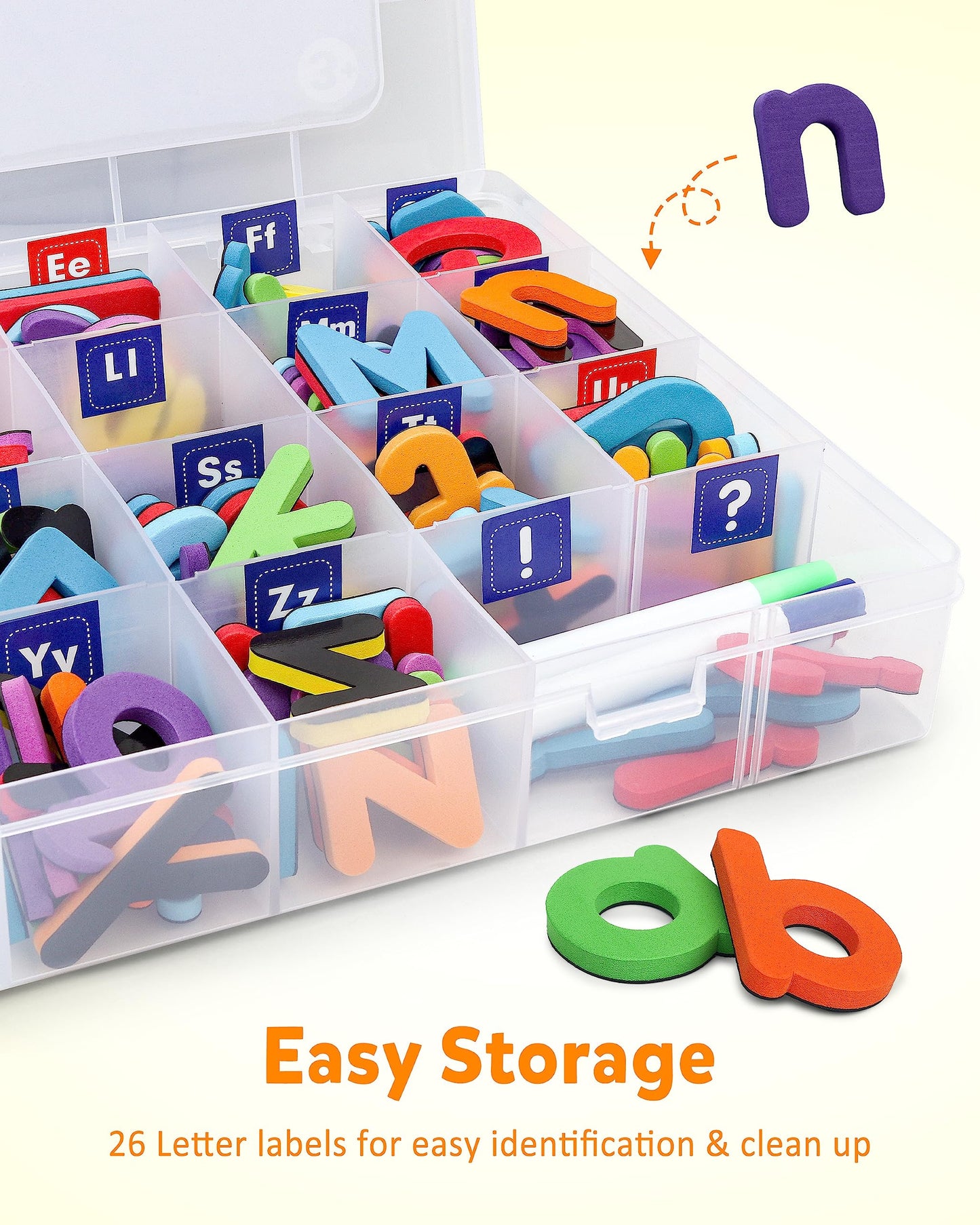 Coogam Magnetic Letters 234 Pcs – Foam Alphabet Set for Classroom & Home