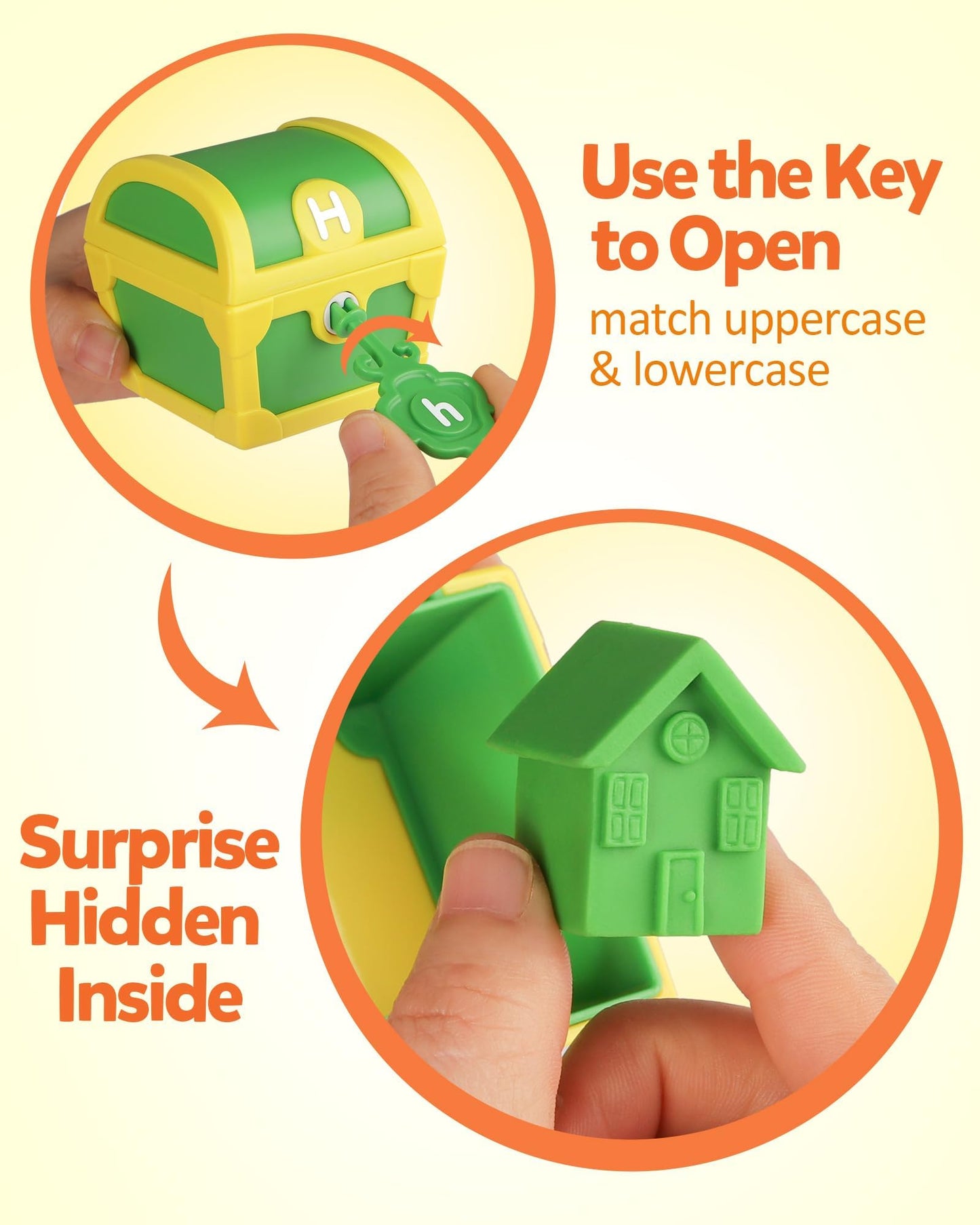 Coogam Alphabet Treasure Locks — ABC Matching & Fine Motor Toy for Toddlers
