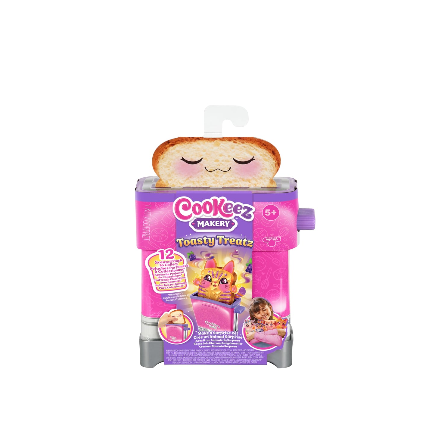Cookeez Makery Toasty Treatz Toaster with Scented Plush – Surprise Pop-Up Plush Friend