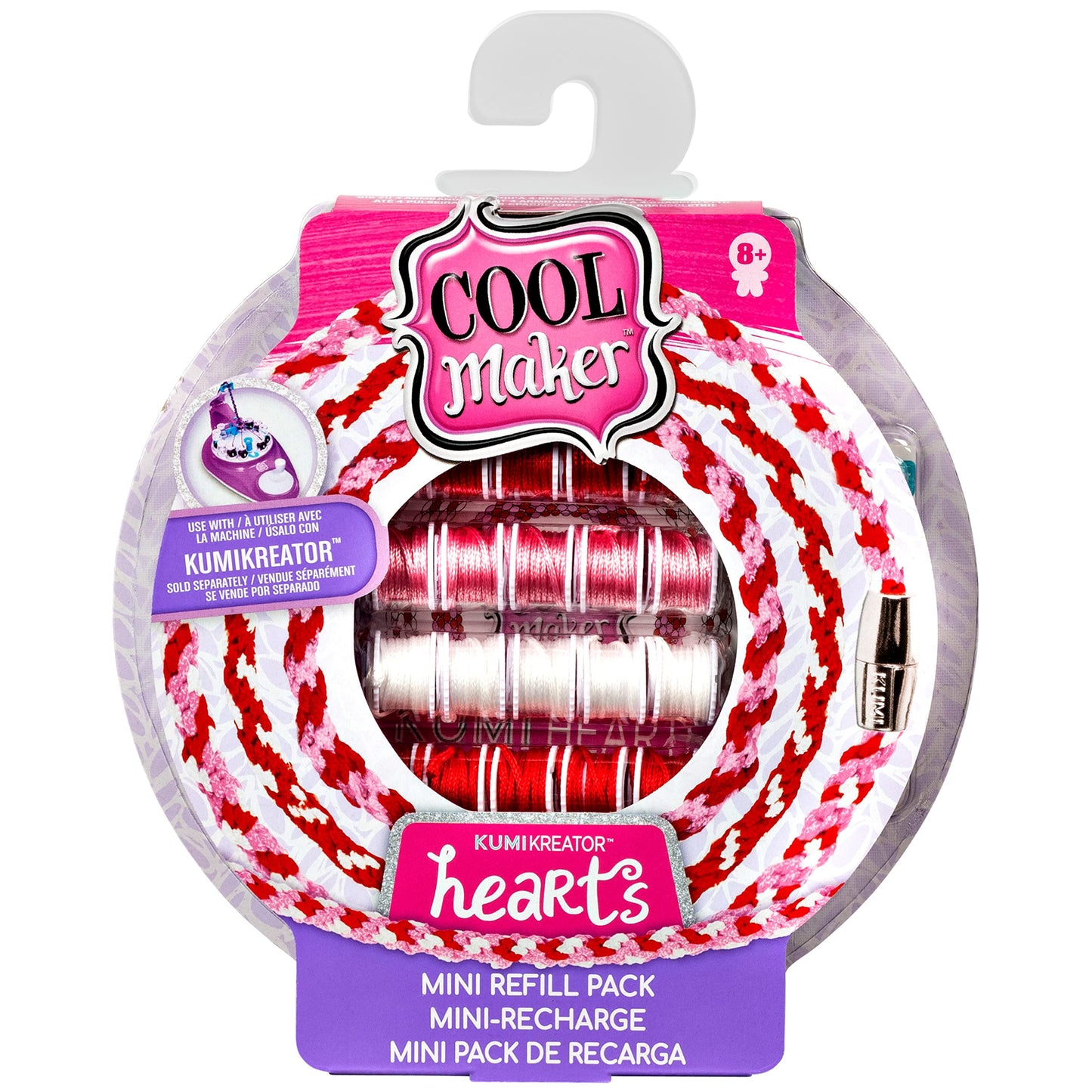 Cool Maker KumiKreator Hearts Mini Fashion Pack Refill — Create 4 Bracelets
