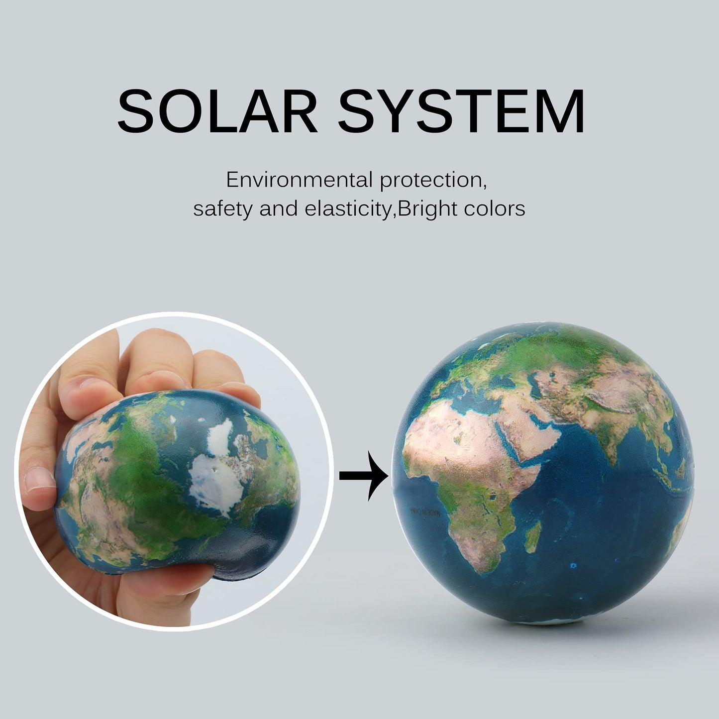 COOLDUCK Solar System Toys for Kids | STEM Sensory Space Play Set – Non-Toxic, Mesh Bag