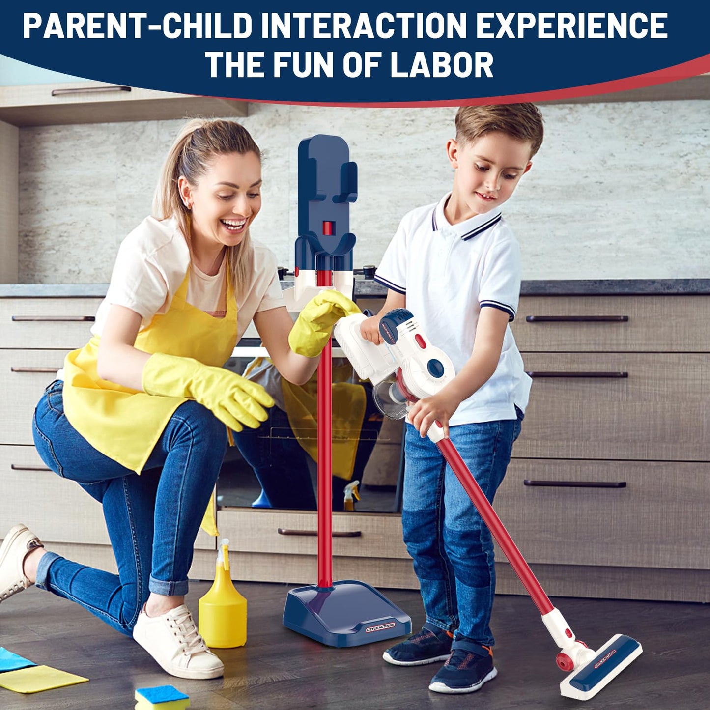 COOLFOX Kids Vacuum That Really Works – 3-in-1 Cordless Toy Vacuum