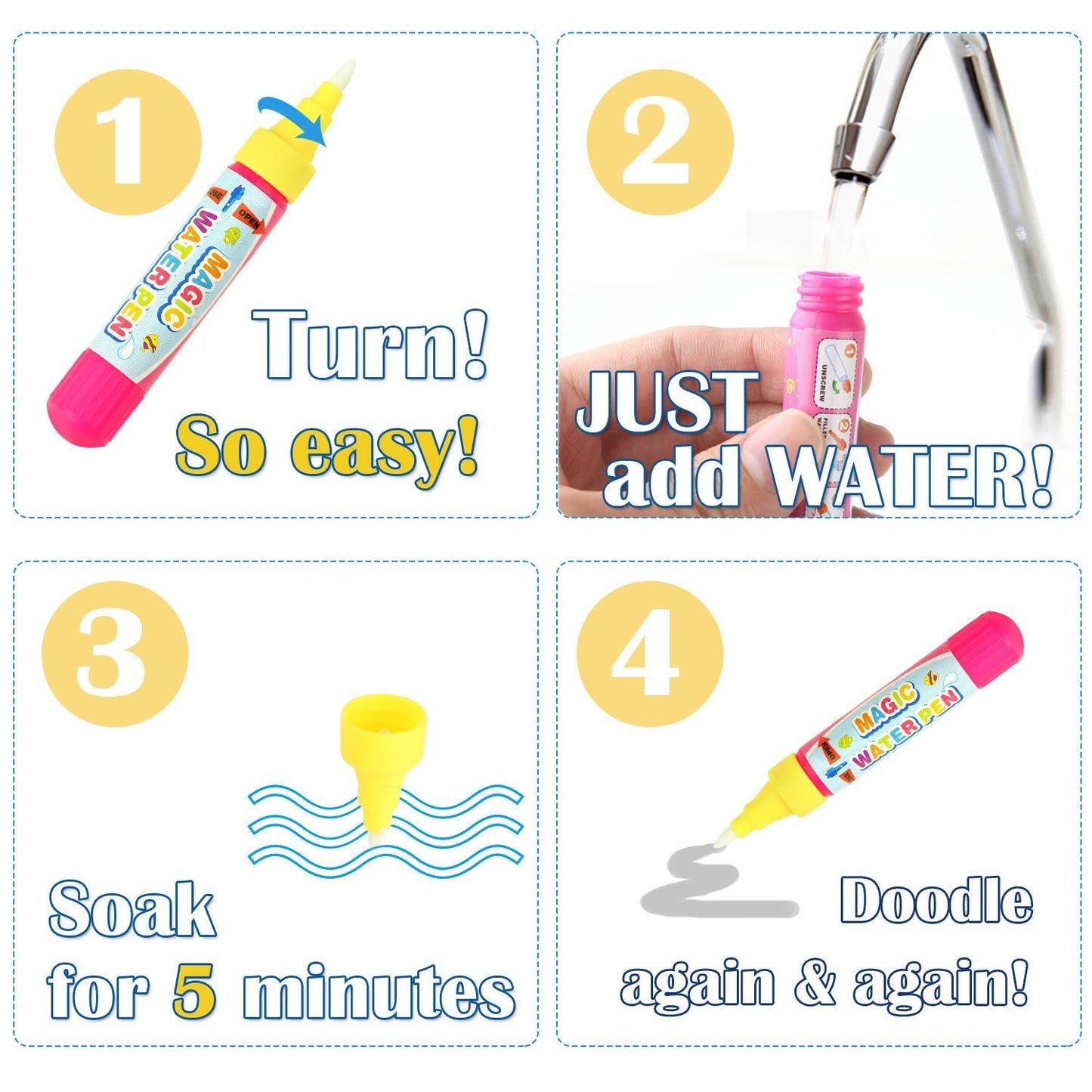Coolplay Water Coloring Cards – Learn Shapes, Numbers & Colors