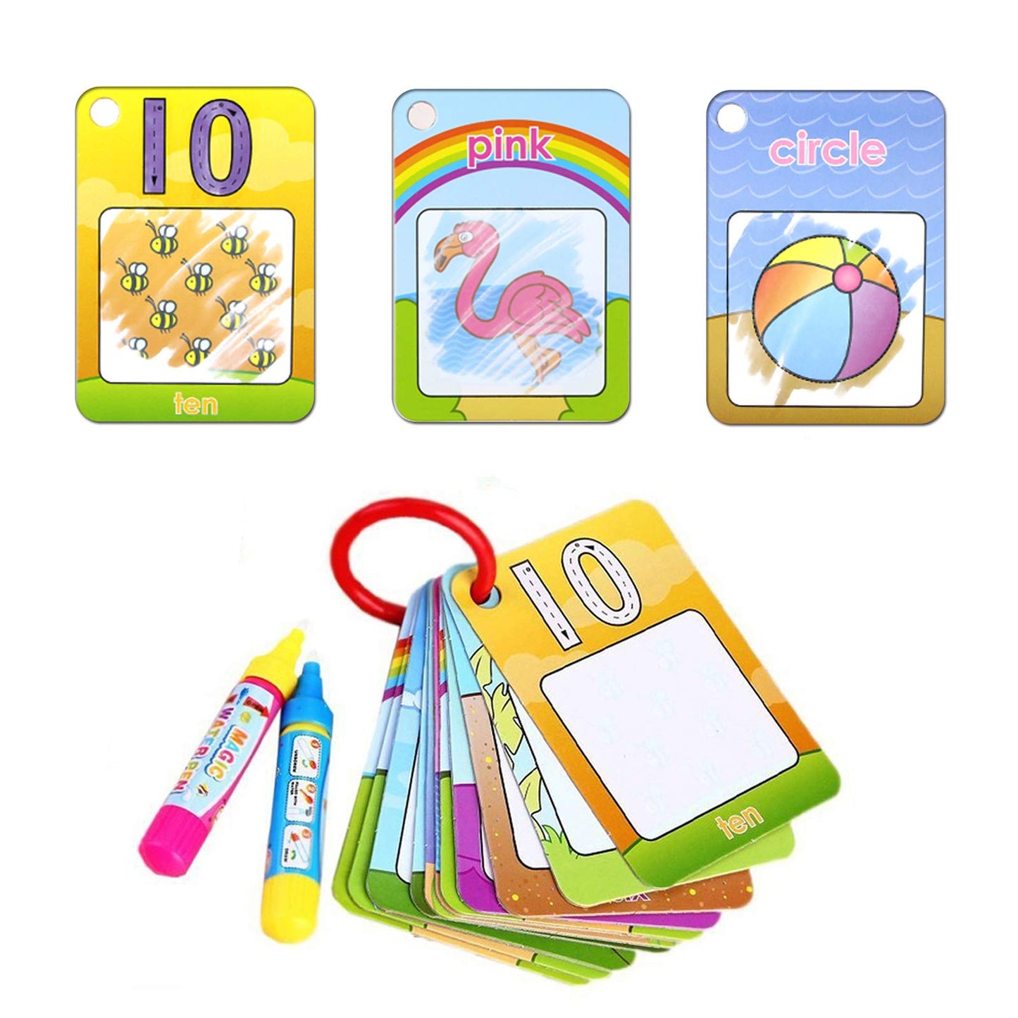 Coolplay Water Coloring Cards – Learn Shapes, Numbers & Colors