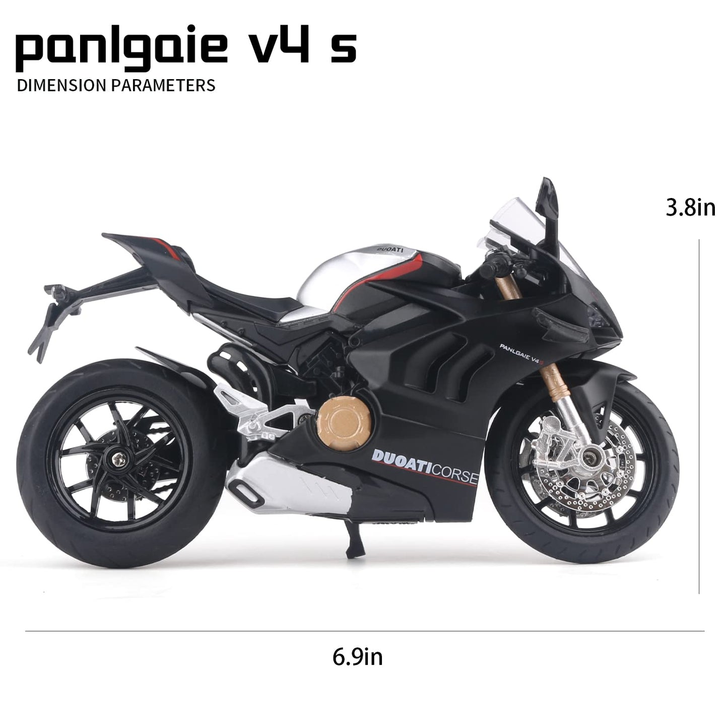 COOLPUR 1:12 Ducati V4 Die-Cast Model – Realistic Detail, Interactive Light & Sound