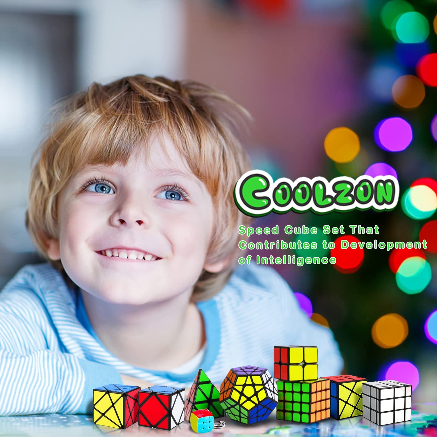 Coolzon Speed Cube Set – 9-Pack Magic Cubes for Fast Turning & Brain Training