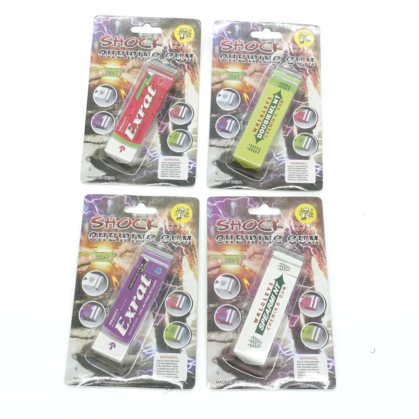 Cooplay 3pcs Shocking Hardcover Chewing Gum Prank Gadget - Electric Shock Toy