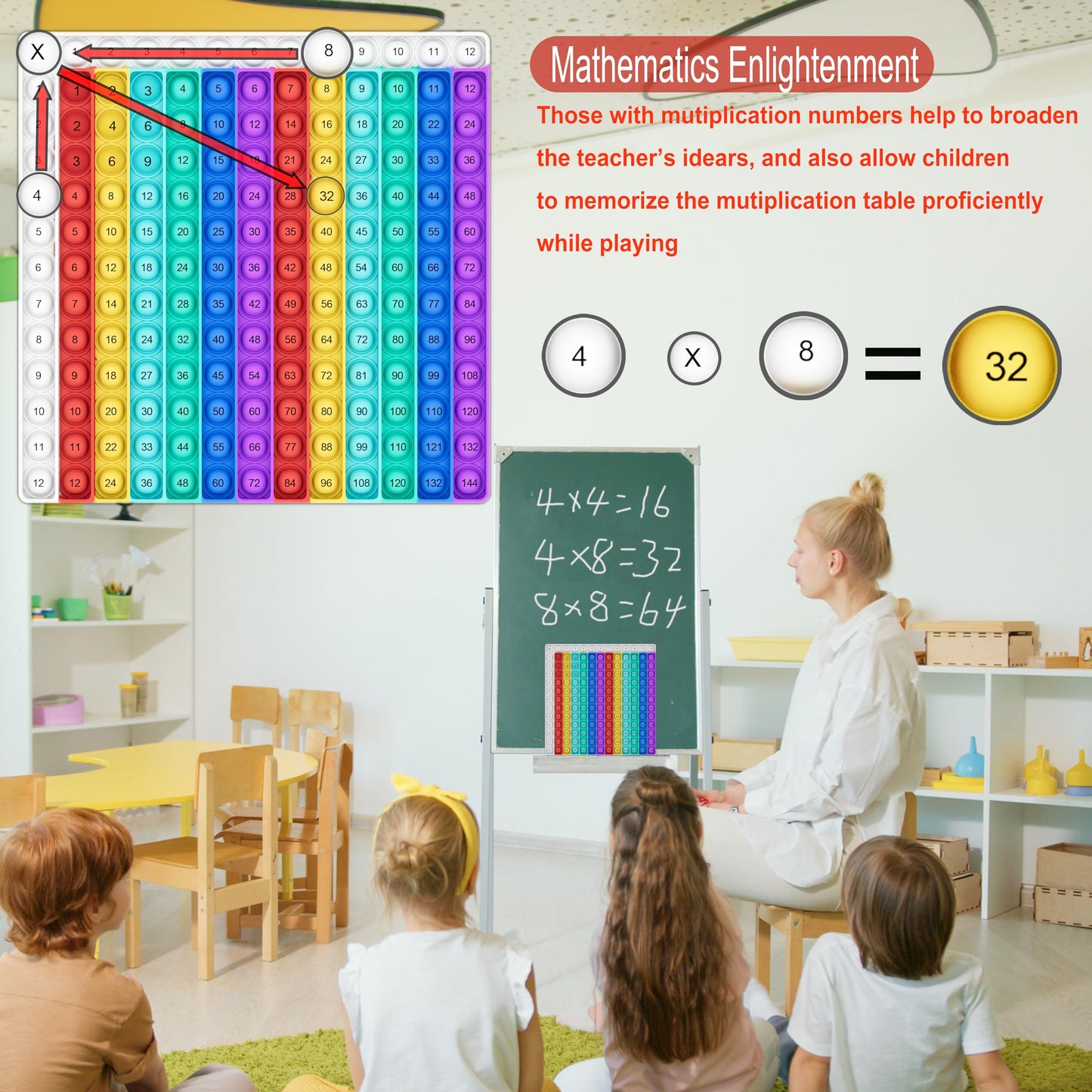 COOVA Multiplication Flash Cards + Chart | Durable, Reusable Math Facts for 3rd–6th Grade