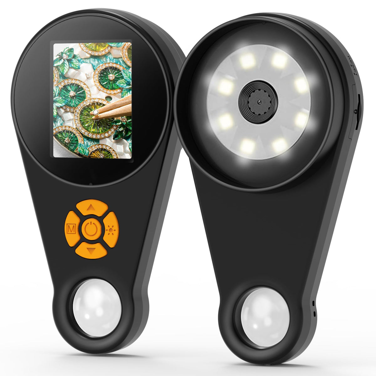 COOVIE Magnifying Glass with Light Digital Microscope — 500x, 2-Inch IPS Screen, USB-C