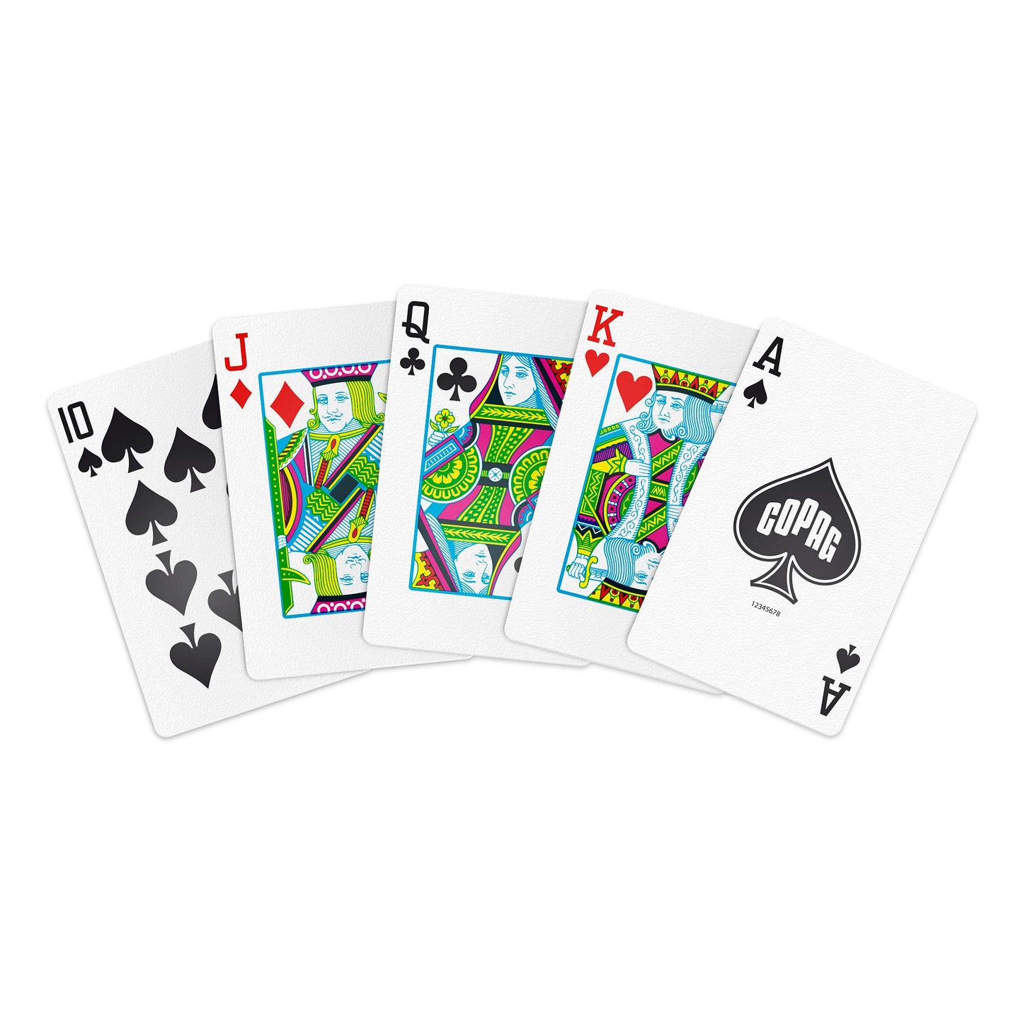 Copag WSOP 2023 100% Plastic Playing Cards - Bridge Size Narrow Red/Blue Double Deck (Regular Index)