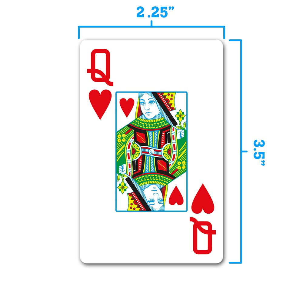 Copag 1546 Design 100% Plastic Playing Cards – Bridge Size (Narrow), Red/Blue, Jumbo Index (6 Sets)