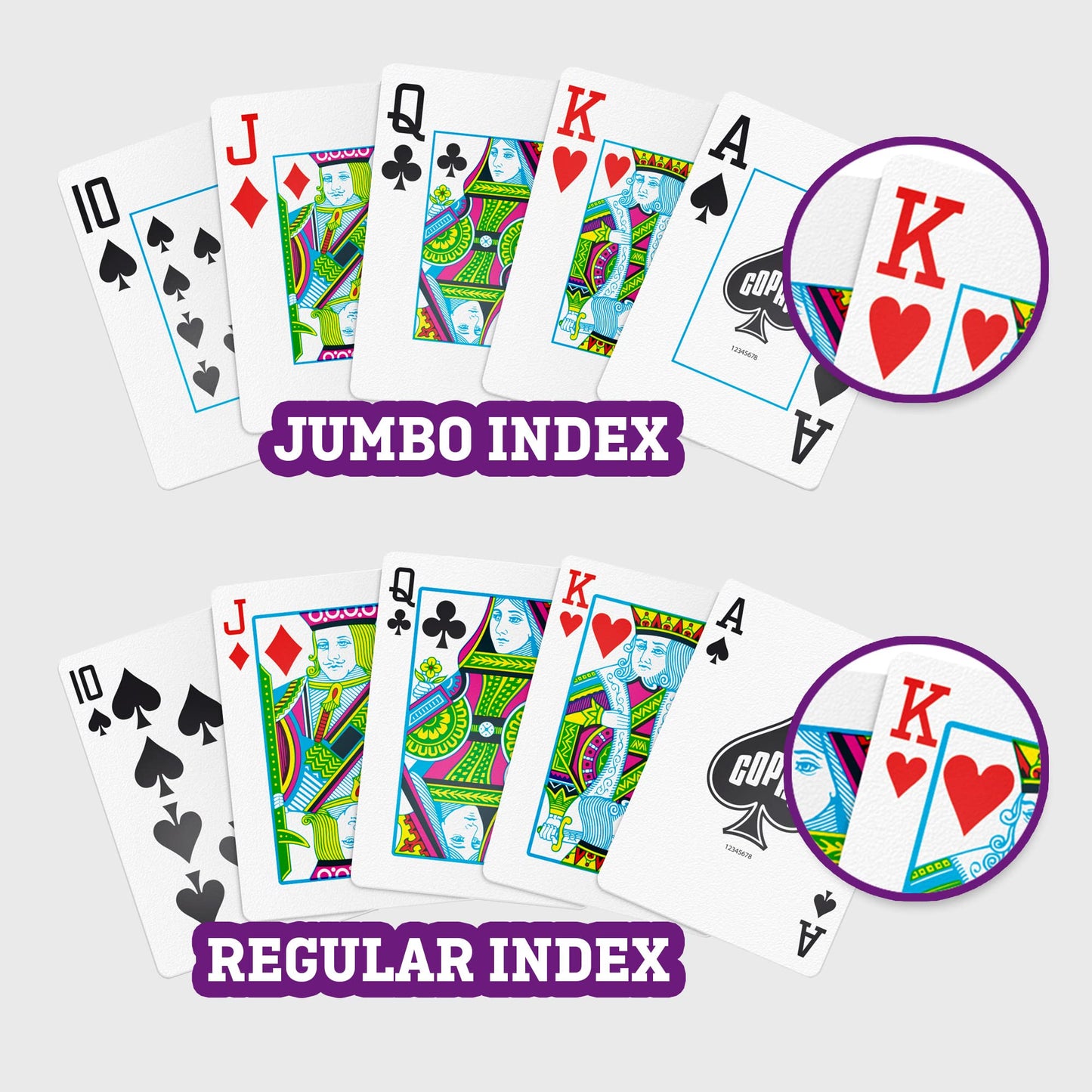 Copag 1546 Design – 100% Plastic Playing Cards, Bridge Size (Narrow) Green/Burgundy