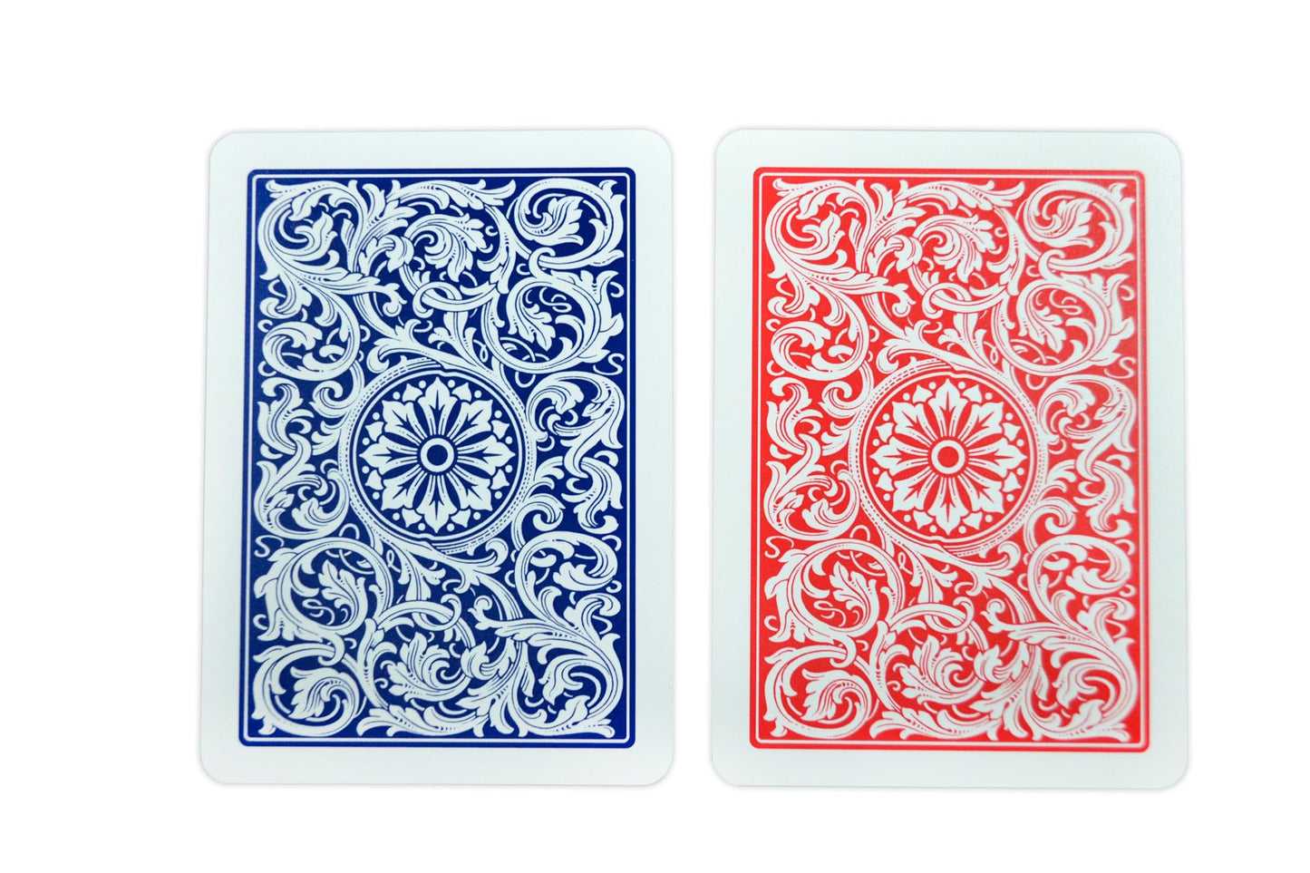 Copag 1546 Design 100% Plastic Playing Cards – Poker Size, Regular Index (Red and Blue)