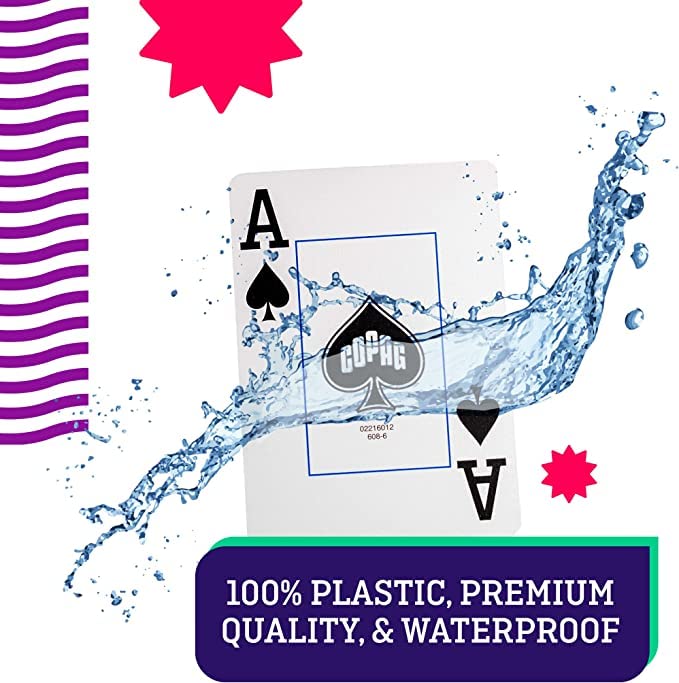 Copag 1546 Neoteric Design – 100% Plastic Playing Cards, Double Deck, Poker Size