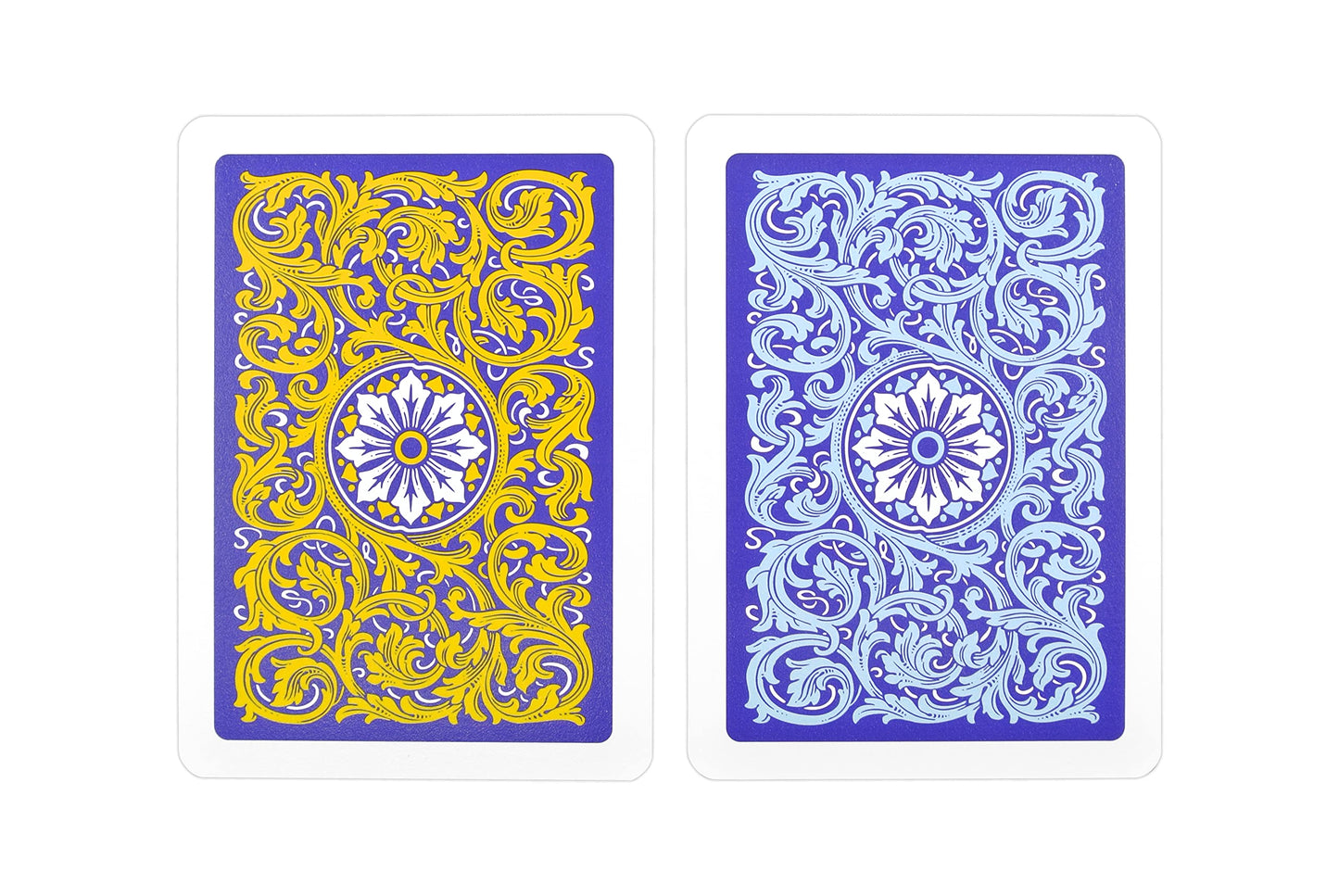 Copag 1546 Neoteric 100% Plastic Playing Cards – Poker Size, Regular Index, Violet/Yellow/Blue