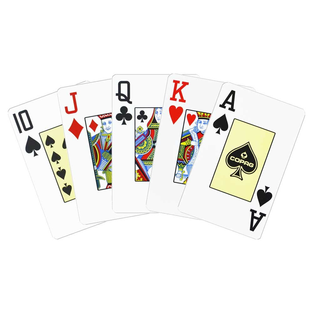 Copag Poker Size Jumbo Index Texas Hold'em Playing Cards Black Single Deck