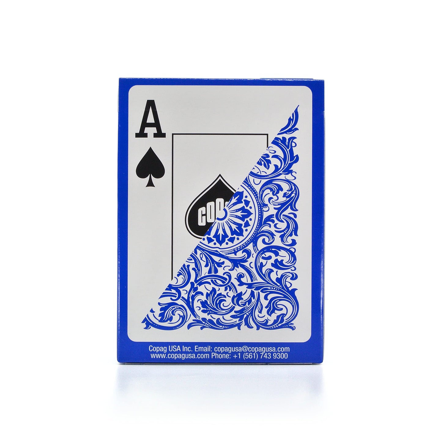 Copag Elite 100% Plastic Playing Cards – Poker Size, Jumbo Index, Blue
