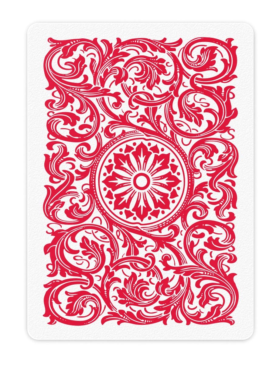 Copag Elite 100% Plastic Playing Cards — Poker Size Jumbo Index, Red (Single Deck)