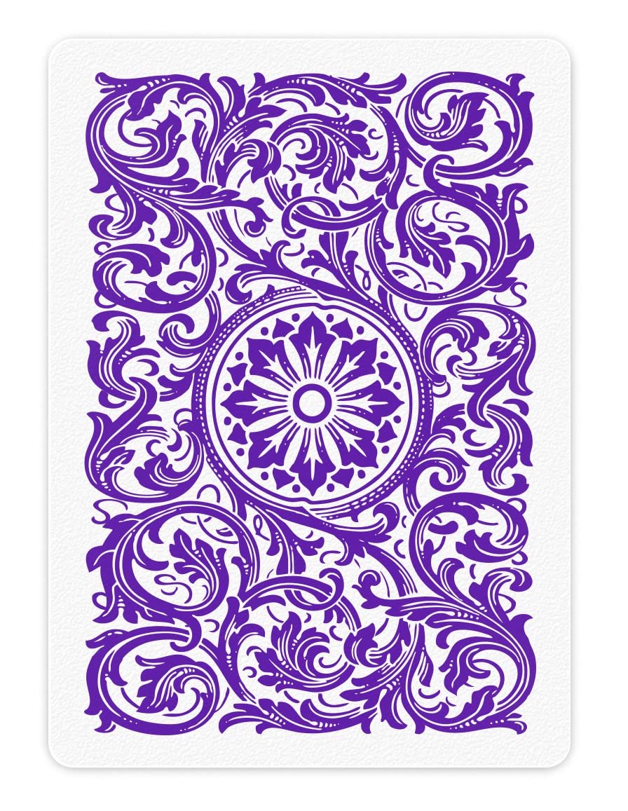 Copag Elite 100% Plastic Playing Cards – Poker Size, Purple Back (Jumbo Index)