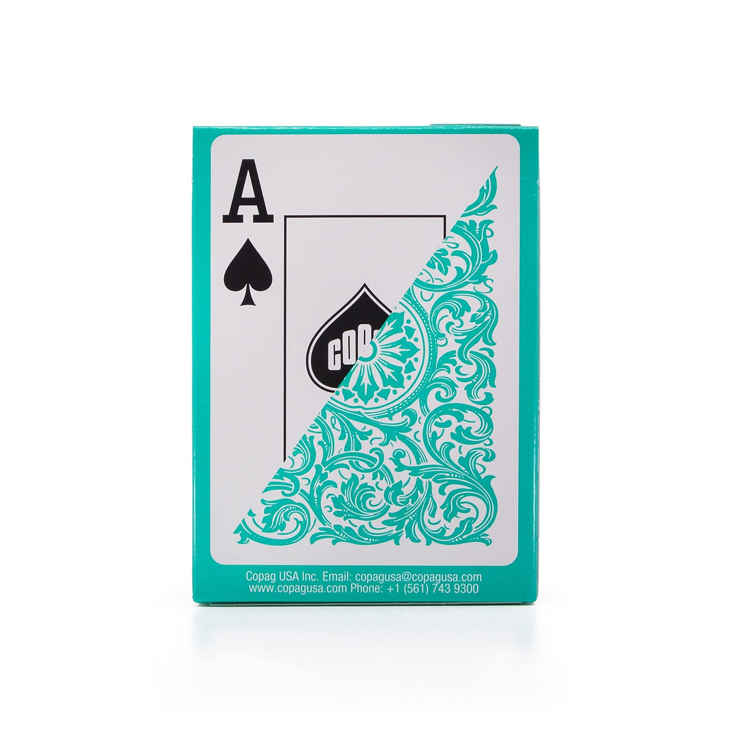 Copag Elite 100% Plastic Playing Cards – Poker Size, Jumbo Index, Green, Single Deck