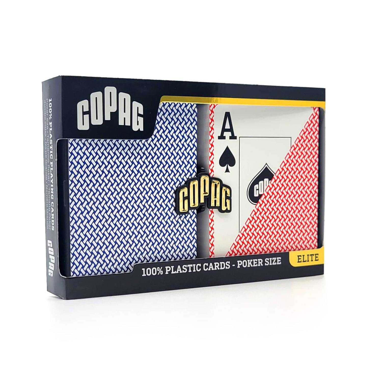 Copag Export Design 100% Plastic Playing Cards – Poker Size, Jumbo Index, Double Deck Set
