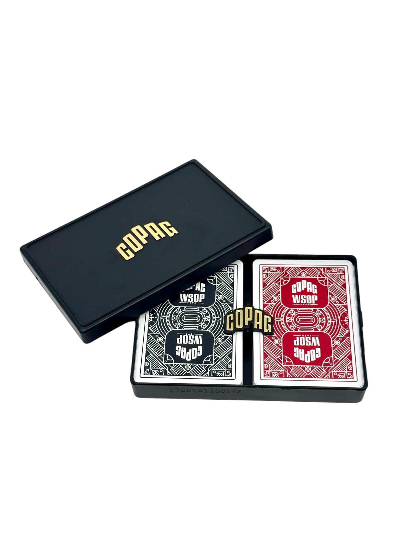 Copag WSOP 100% Plastic Playing Cards - Double Deck Poker Set | Standard Size, Jumbo Index