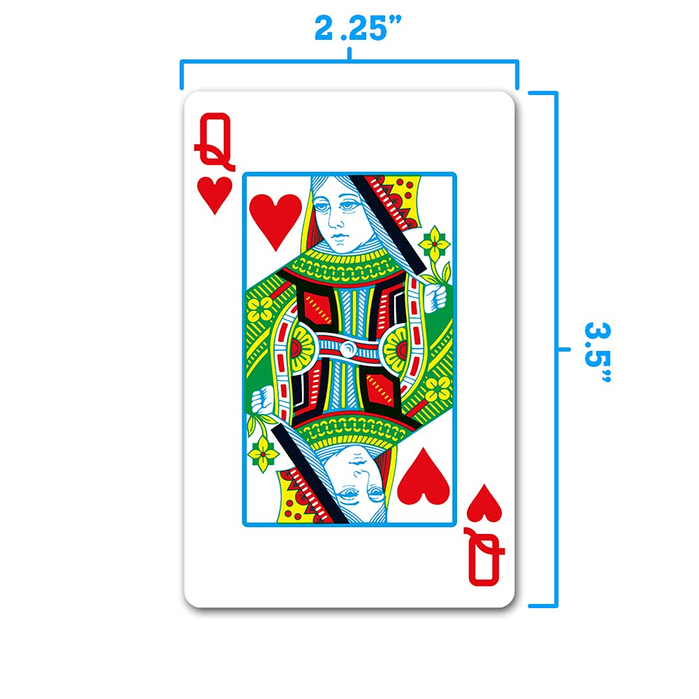 Copag WSOP 2023 100% Plastic Playing Cards - Bridge Size Narrow Red/Blue Double Deck (Regular Index)