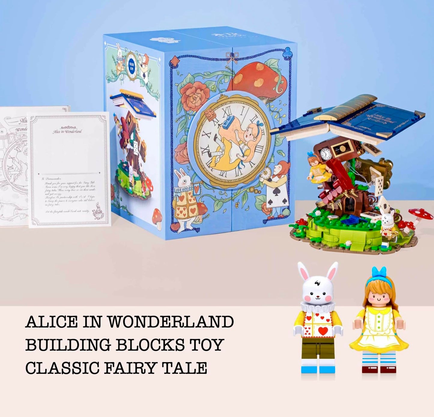 CoPlanaire Alice in Wonderland Building Blocks Set – Collective Edition | Desk Decor & Gift