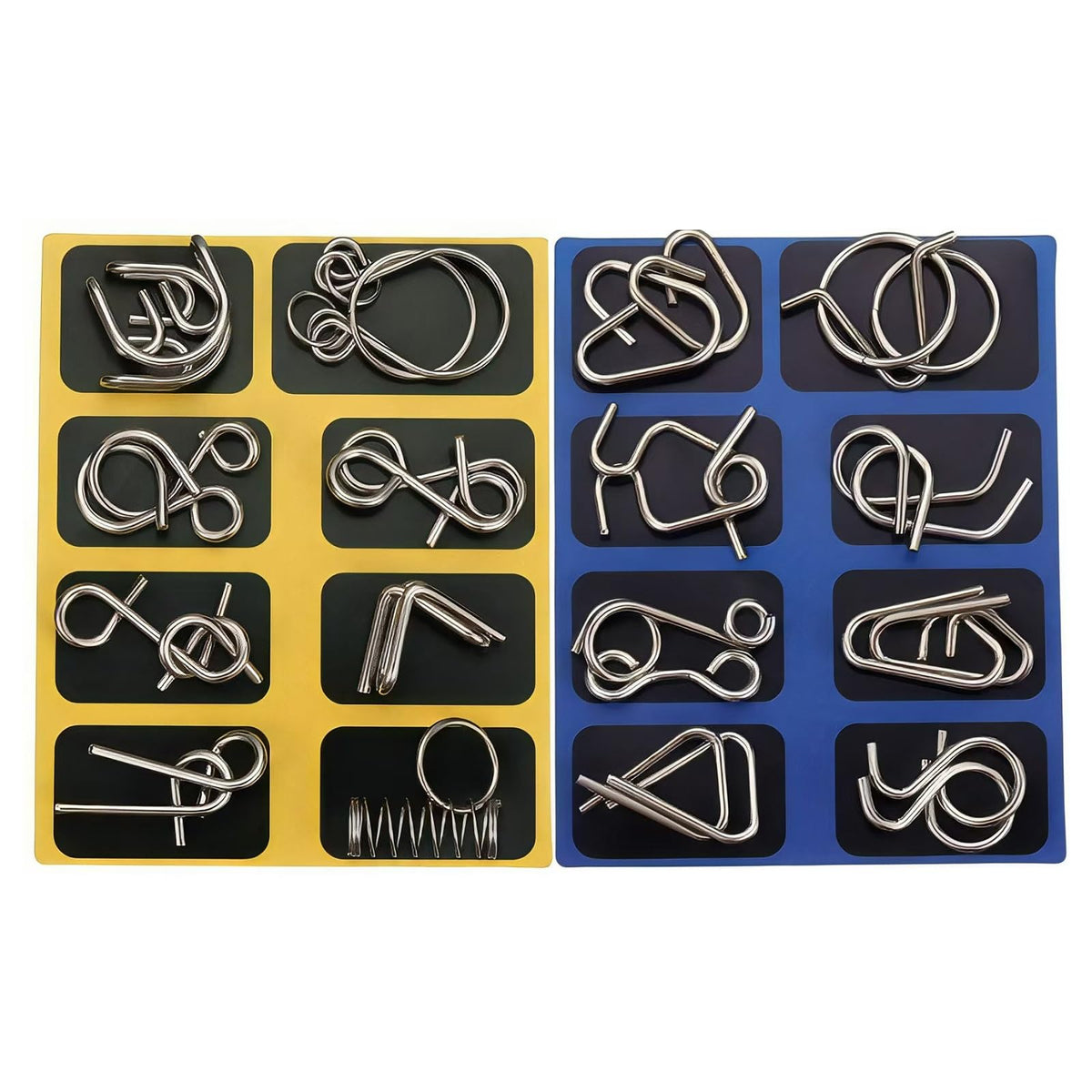 COREXISLY Metal Brain Teaser Puzzles — 32-Model Set with Pouch