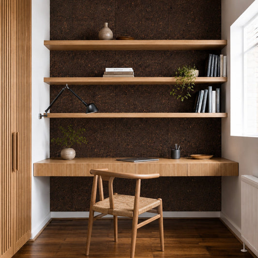 Cork Notice Board Wall Tiles | Dark | 600 x 300 x 8 mm