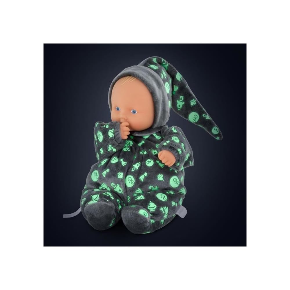 Corolle Babipouce Glow in the Dark 11 Inch Baby Doll – Ultra Soft, Vanilla Scent, Washable
