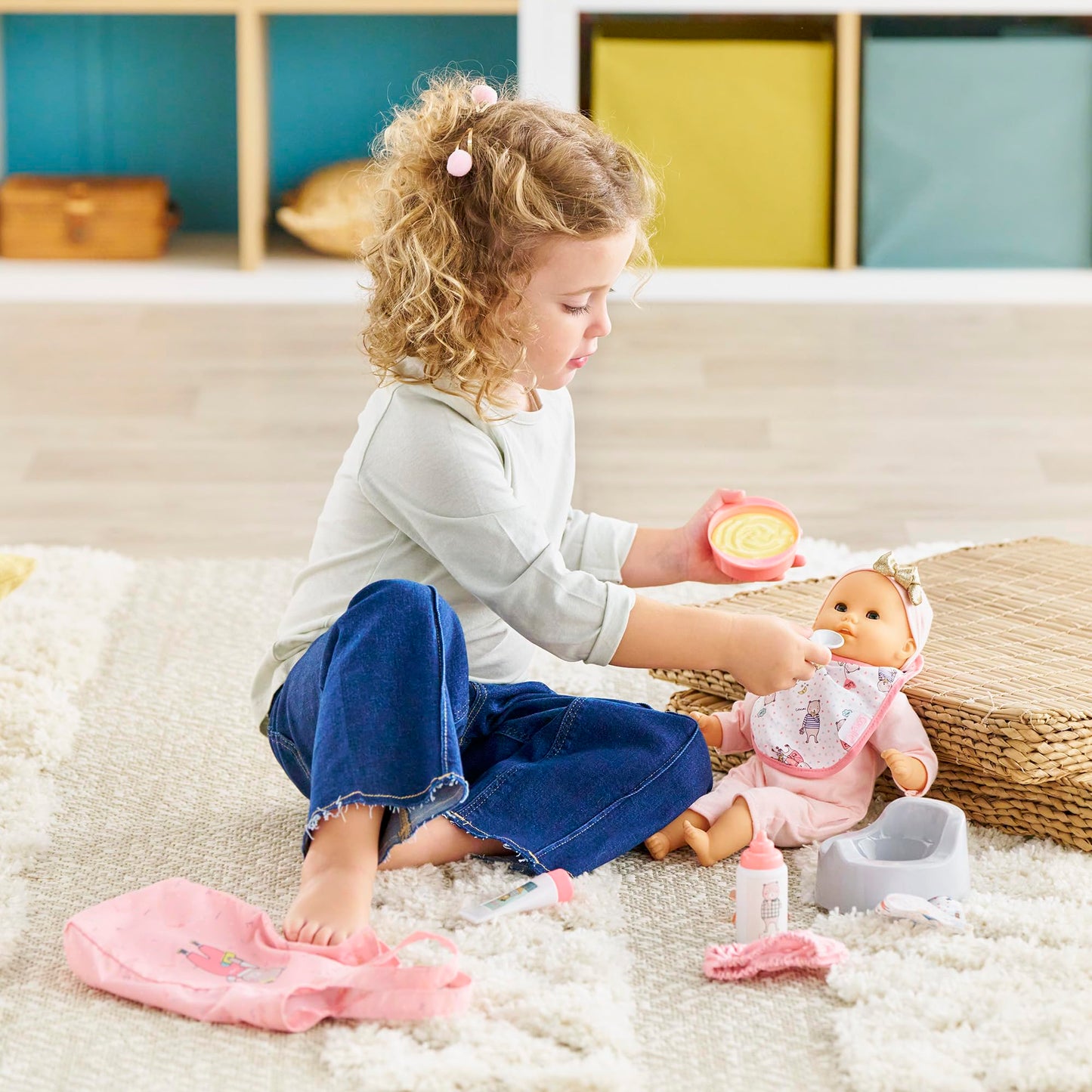 Corolle Baby Doll Care Accessories Set — 11-Piece Kit for 12-Inch Dolls