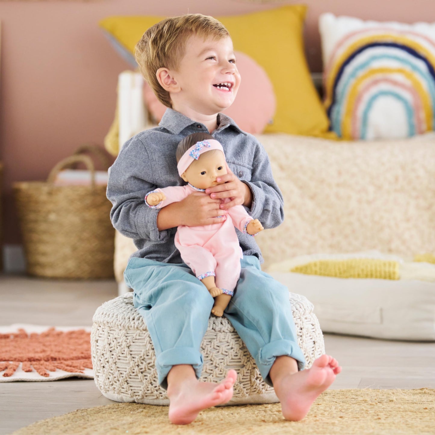Corolle Bébé Calin Mila 12-Inch Soft Doll with Vanilla Scent – Sleeping Eyes