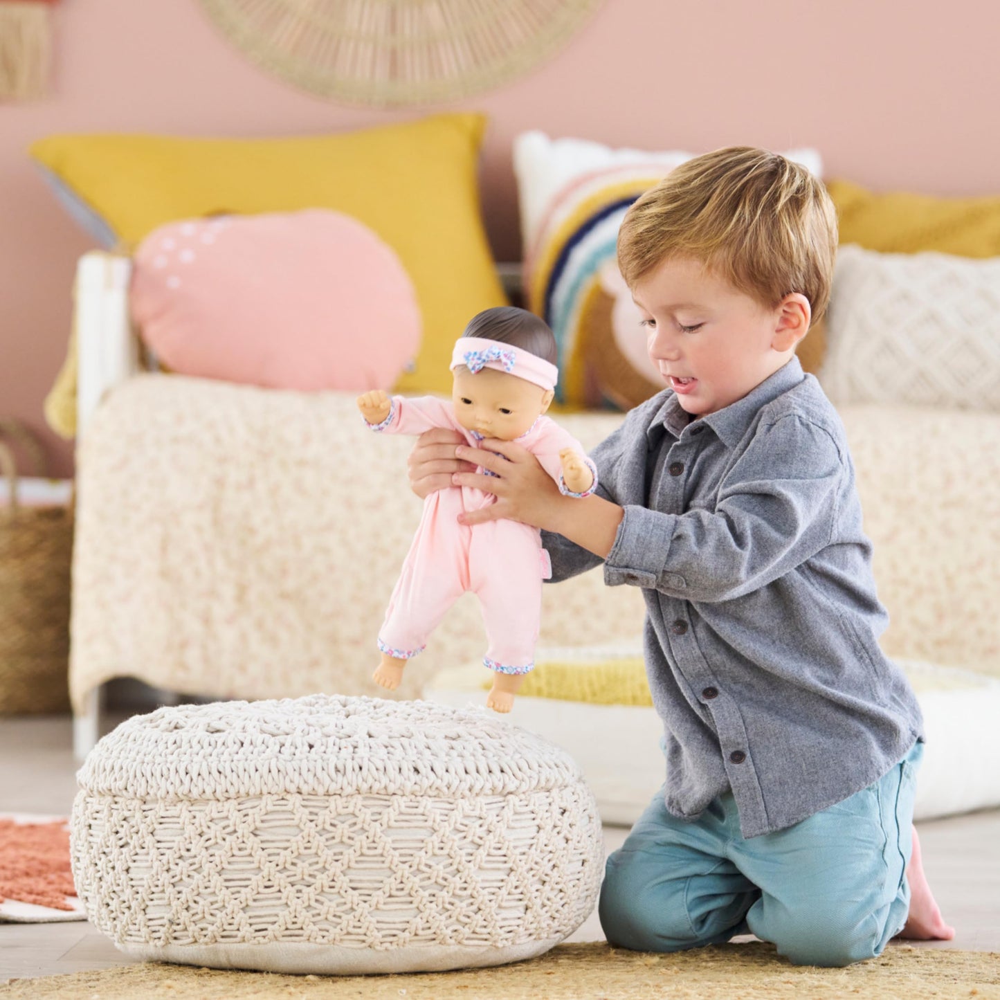 Corolle Bébé Calin Mila 12-Inch Soft Doll with Vanilla Scent – Sleeping Eyes